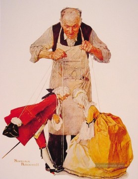Norman Rockwell Werke - die puppeteer 1932 Norman Rockwell